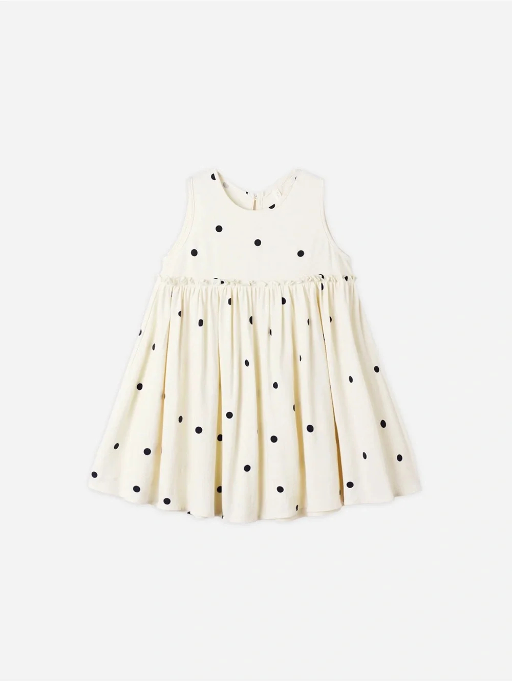 RYLEE + CRU • size 4-5y • Harper Dress Polka Dot Cream & Black Babydoll Dress